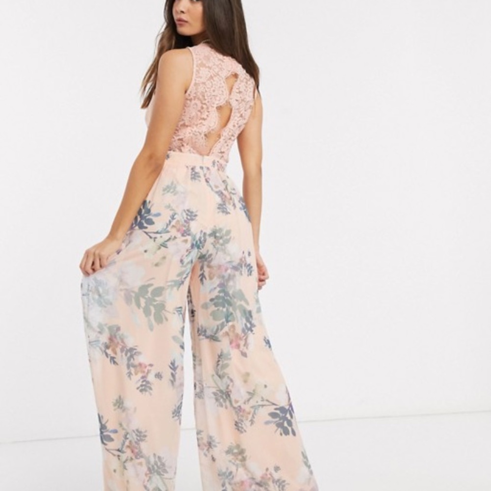 ASOS little mistress jumpsuit in floral